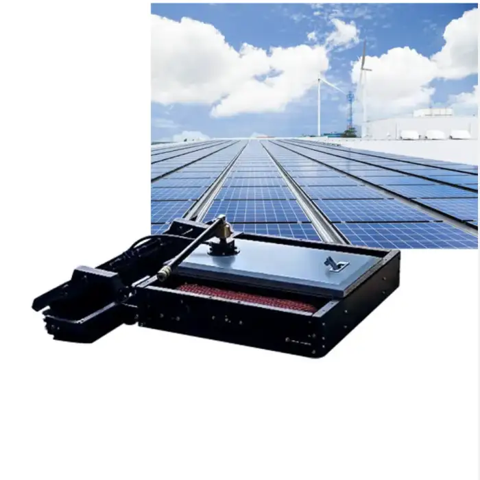 New Design Wholesale Logo-Customized Anti-Fall Automatic PV Panel Cleaning Brush Robot Machine for Solar Power