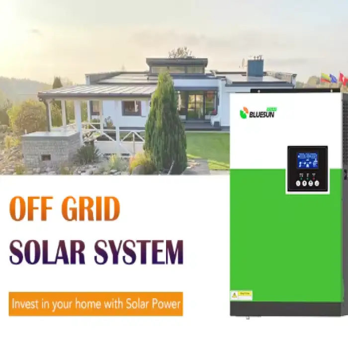 Bluesun Off Grid Solar Power Energy System 3kw 5kw 8kw 10kw Complete Hybrid Solar Panel Solar Systems For Home