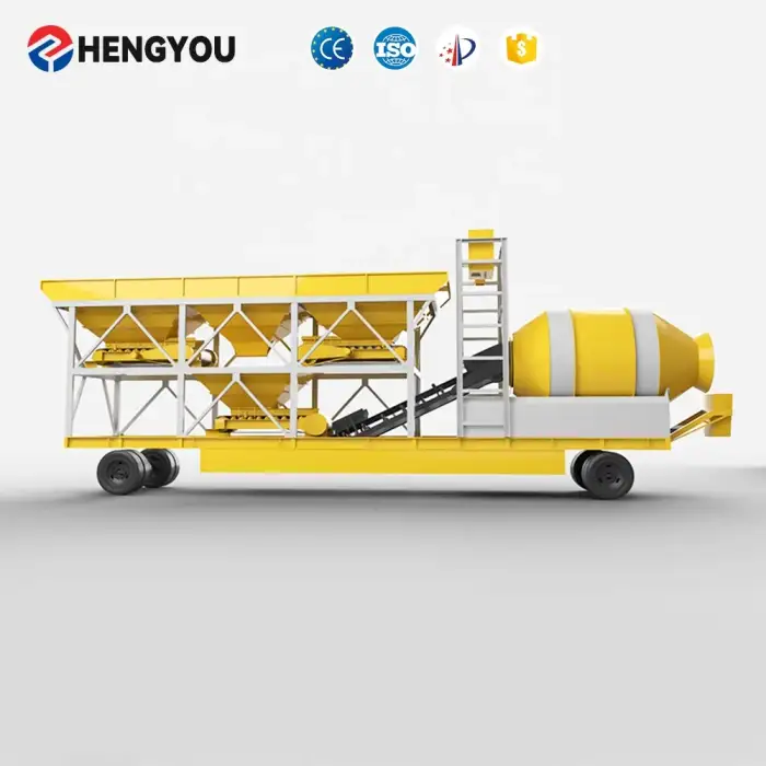 mobile  50m3 per h to 240m3 per h concrete mixing plant concrete Machine