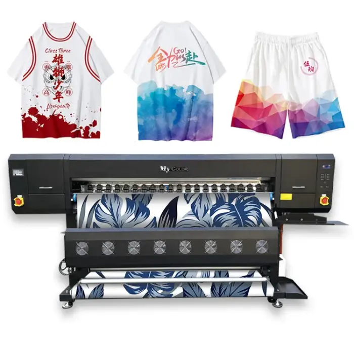 High Quality 6-Head Digital Inkjet Plotter New Flatbed Sublimation Printer Fabric Printing High Quality High-Speed Digital