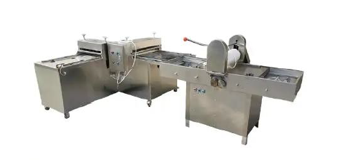 Semi auto peanut cereal bar pressing machine and Full auto nuts bar cutting machine (with lifting function ) Cutting size rectangular：10x5cm