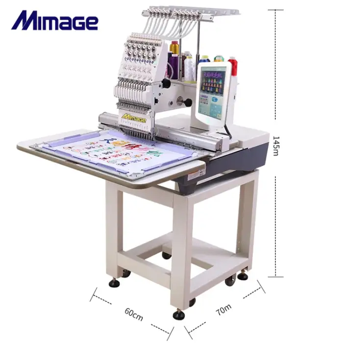 Computerized Single Head Auto Embroidery Machine