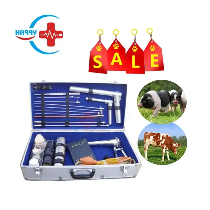 HC-R085 Artificial Insemination Tool Big Animal Insemination Equipment Box Veterinary Artificial Insemination Kit For Cow