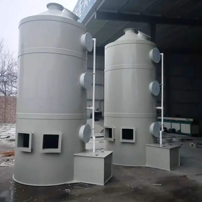 Industrial chemical waste gas wet scrubber spray tower gas disposal