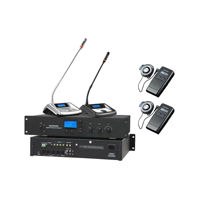 Quality Conference Audio System Microphone Conference System With 6 Channels Multi Languages Translator Device And Voting System