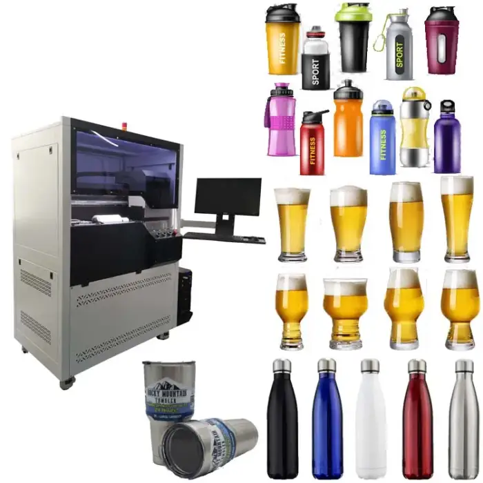 High Speed 360 round inkjet UV printing machine