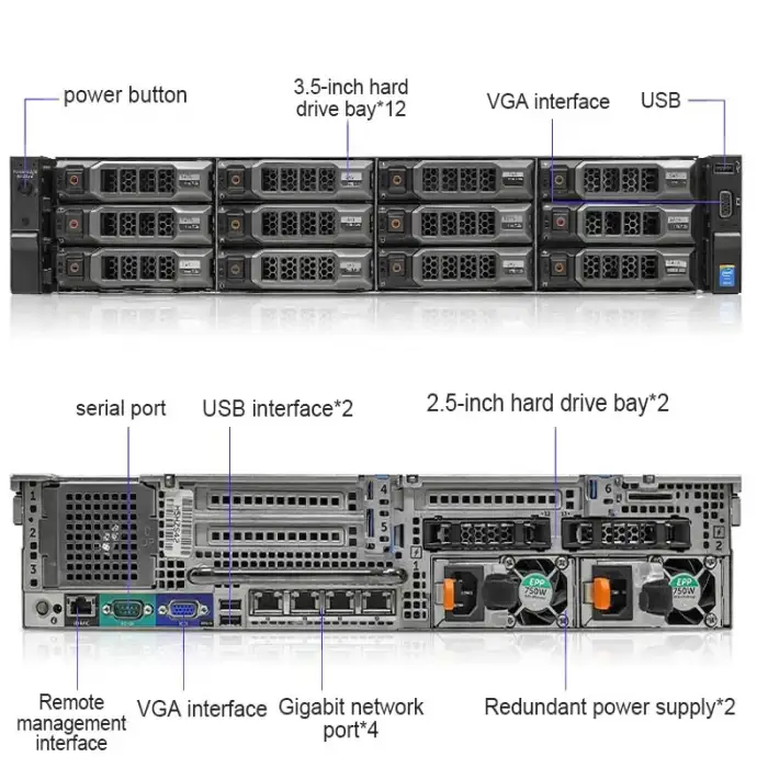 R730 Ddr4 Ram Server Computer High Performance Computing Server