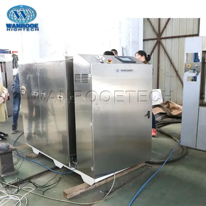 Hospital Waste Treatment Disposal Equipment Medical Waste Shredder with Sterilizer