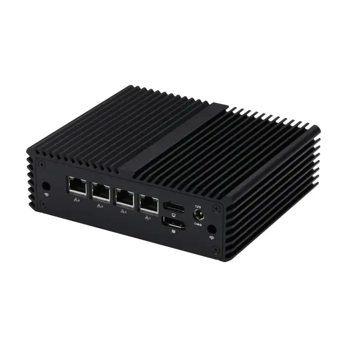 Qotom Desktop Mini PC Q10722G4 Celeron N5105 4 Ethernet Fanless Mini Computer