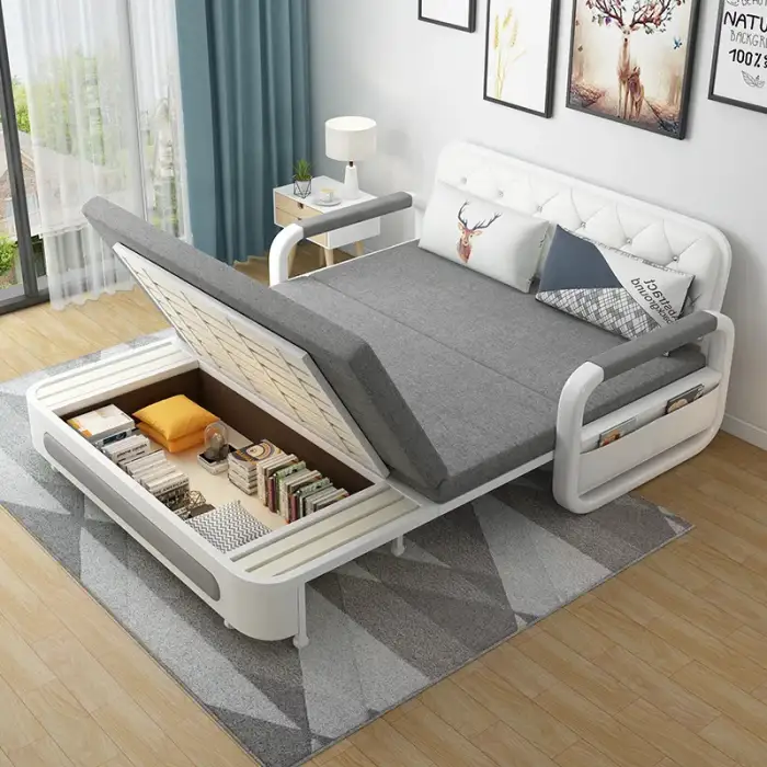 Folding modern luxury sofa wall bed living room sofas sofa cum bed with storage