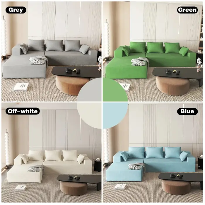 Sectional Modular sofas White combination Couch Living Room I or L-shape Sofa bed