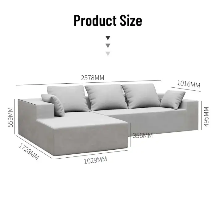 Sectional Modular sofas White combination Couch Living Room I or L-shape Sofa bed