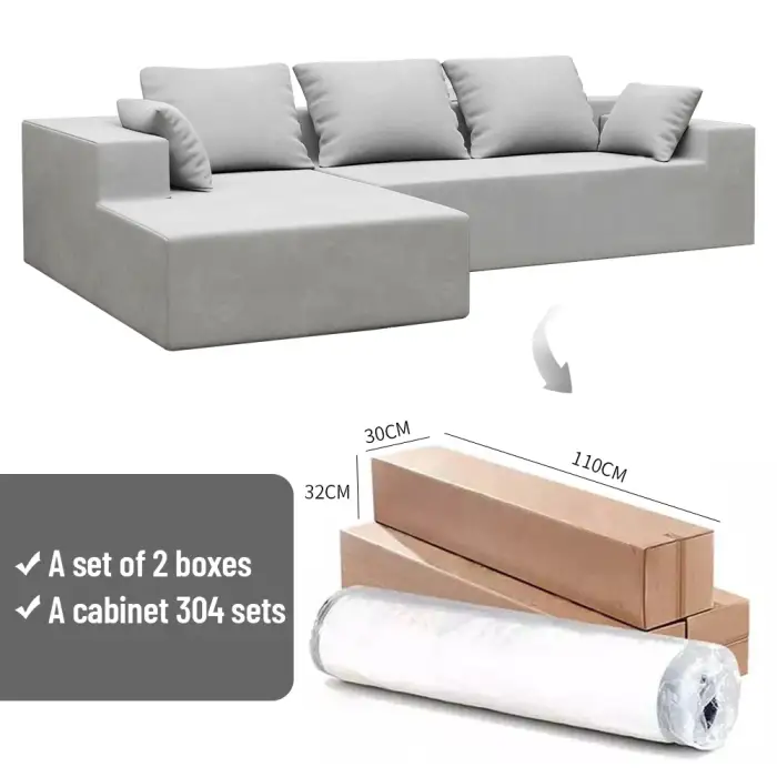 Sectional Modular sofas White combination Couch Living Room I or L-shape Sofa bed