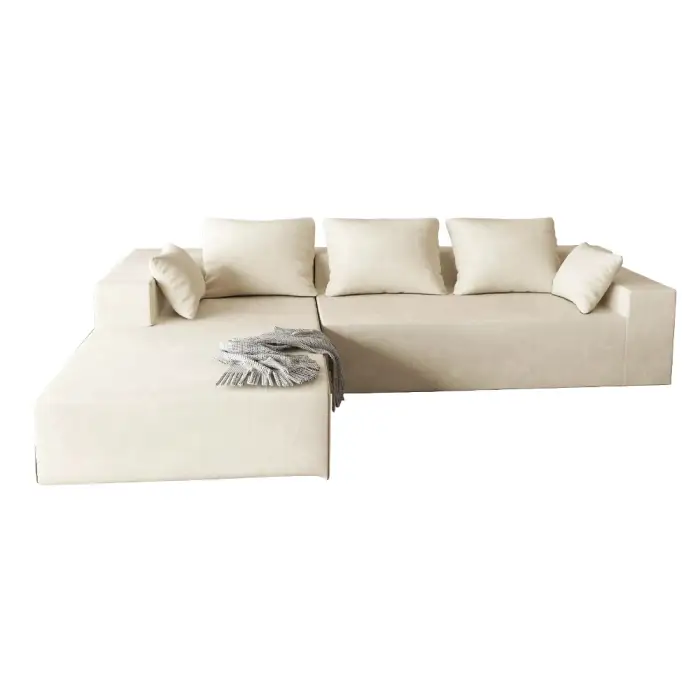 Sectional Modular sofas White combination Couch Living Room I or L-shape Sofa bed