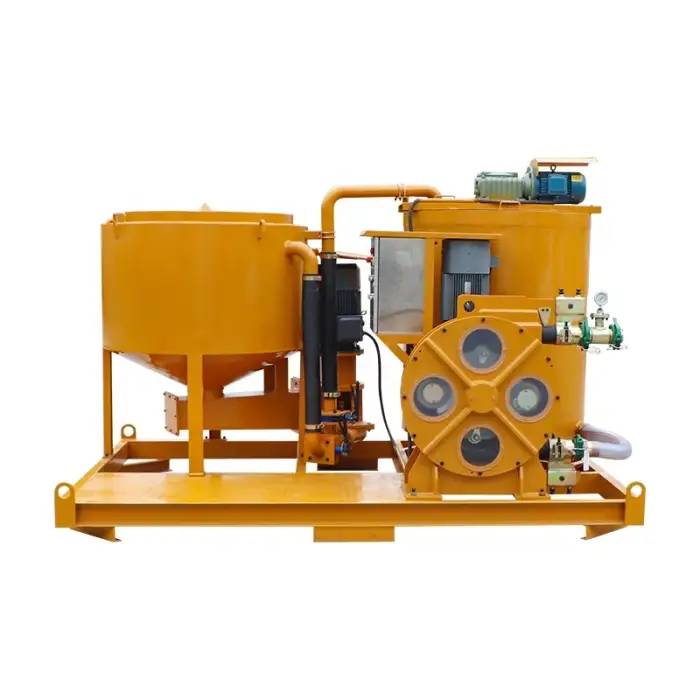 Electric driven grout plant cement grouting pump station