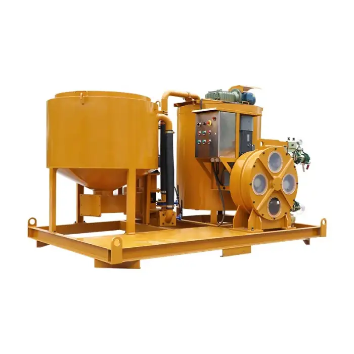 Electric driven grout plant cement grouting pump station