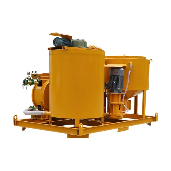 Electric driven grout plant cement grouting pump station