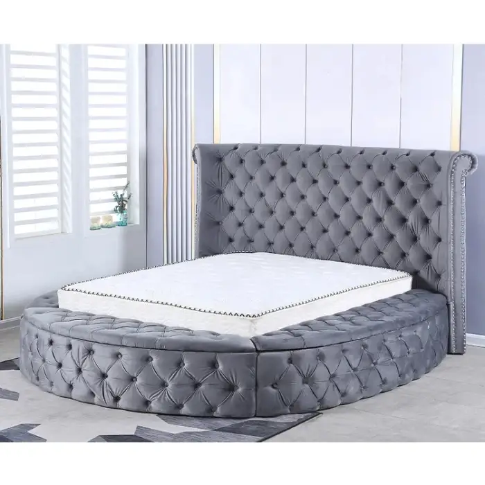 Tufted double bed Adjustable Twin Frame Queen Single American King Size Gas Lift bed