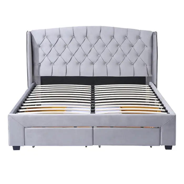 Tufted double bed Adjustable Twin Frame Queen Single American King Size Gas Lift bed