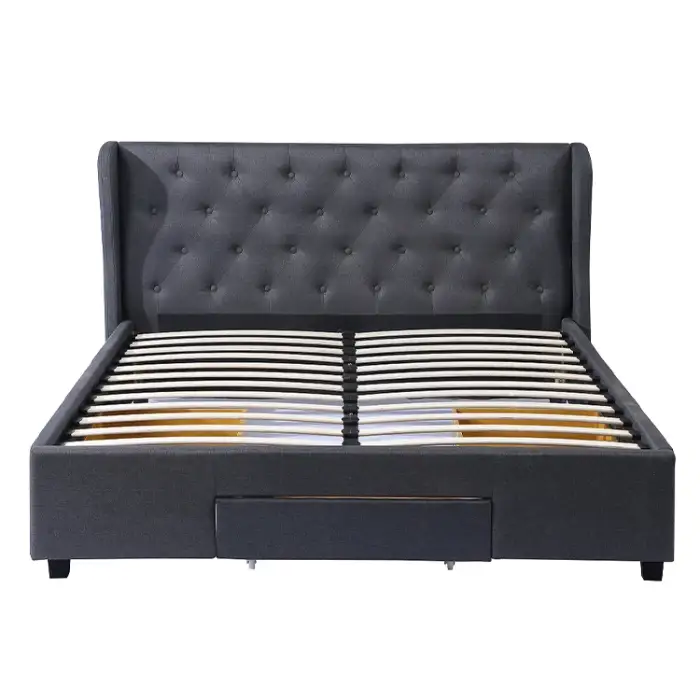 Tufted double bed Adjustable Twin Frame Queen Single American King Size Gas Lift bed