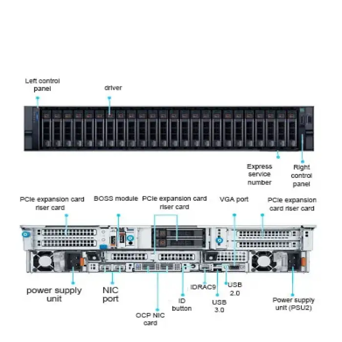 High-quality Original Computational Power GPU r740 Server Computer Rack Server