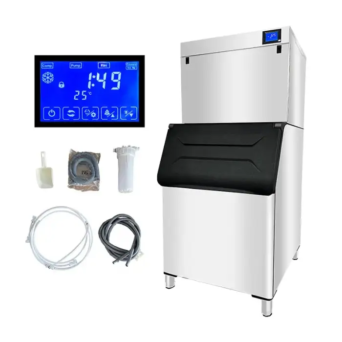 Ice Maker Machine 250kg Automatic Big Ice Block Making Machine Ice Cube Machine  Food Beverage Truck