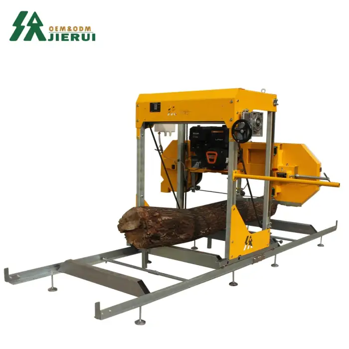 Jerry 2024 Sawmill Wood Bandsaw Horizontal Cutting Portable Mill Horizontal Timber Saw Machine Cutting Wood Sawmill