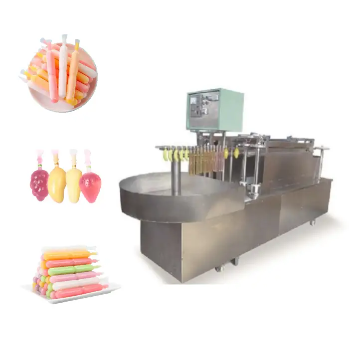 Automatic Fruit Juice Ice Cream Filling Machines Factory Production Line Produce Ice Pops