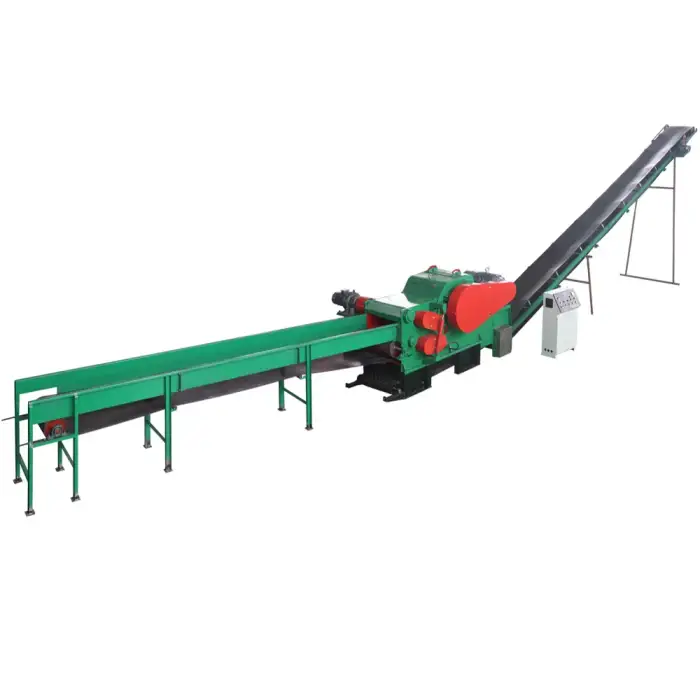 Wood Crusher Disc Saw For Sawing Wood Mobile Drum Wood Chipper With Electric Motor