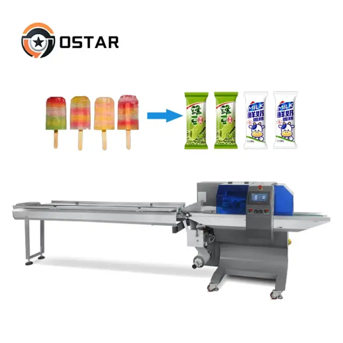 Multi-Functional Automatic Instant Noodle Bread Slice Cookies Ice Cream Popsicle Pillow Packaging Machine