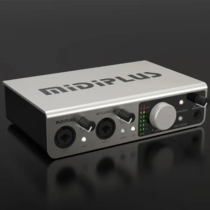 Midiplus Studio 2 OTG Studio Audio Interface 2 in 2 out USB Audio Mixer Recording Podcast Sound Card for Music Love