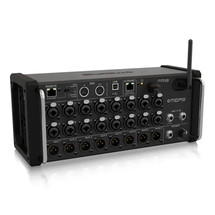 Midas MR18 Digital Mixer Studio Speaker 18 Inputs Digital Console Pa Systems Music Equipment For Church &amp; Stage