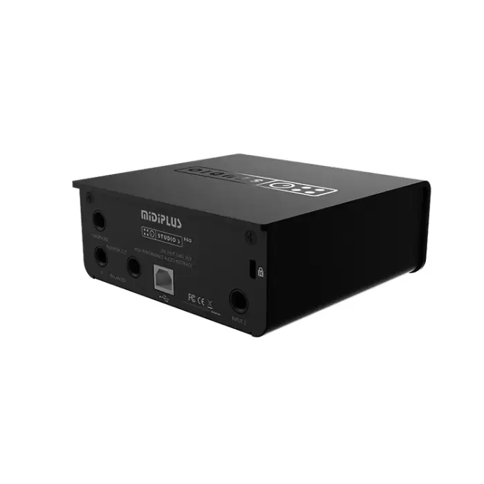 Studio USB Audio Interface 24bit 192khz 2 Channel Soundcard 2in2out USB Audio Interface with OTG