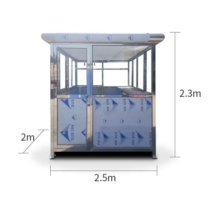 Mobile Sentry Box Fiberglass Security and Anti theft Ticket Hall