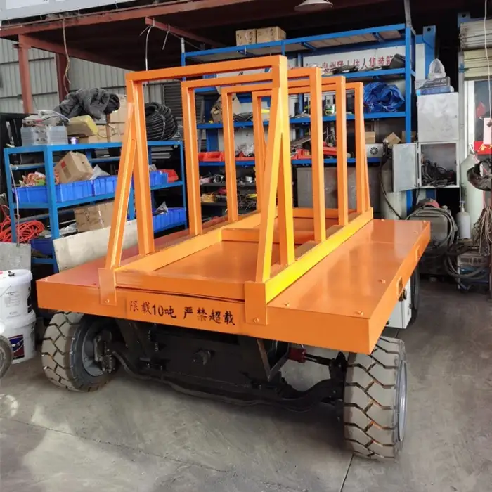 Stone Machinery Granite Transport Wireless Remote Control Cart 10T for Moving Bundle Slabs Factory Warehouse