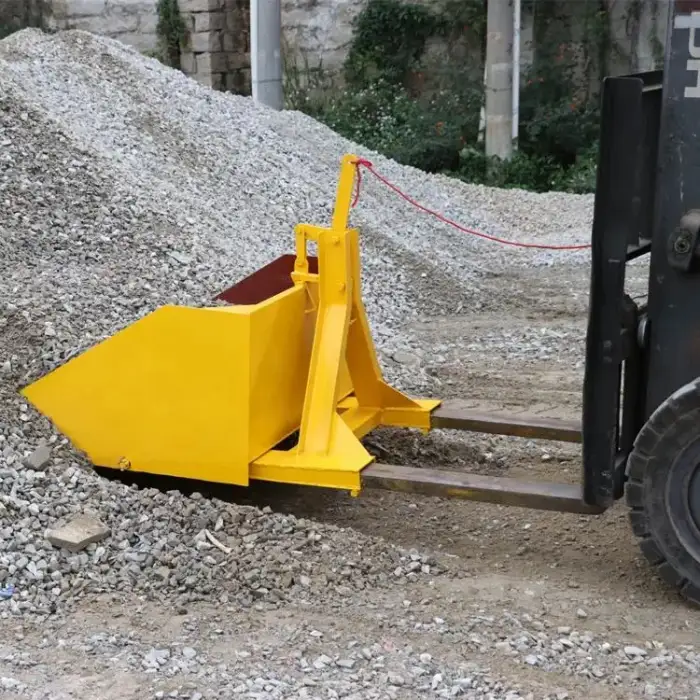 Yellow Customized Workshop Collapsible Stone Waster Container Dumpster For Handling Recyclables