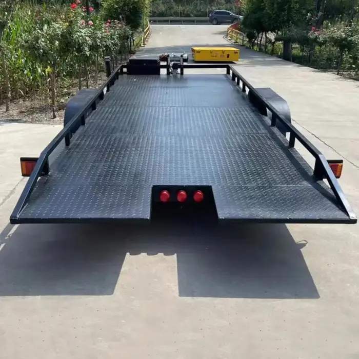 Galvanized flat bed car trailer trucks and trailers for towing cars