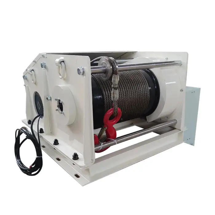 Pipeline traction winch 6 tonne steel cable pulling winch machine can be customised