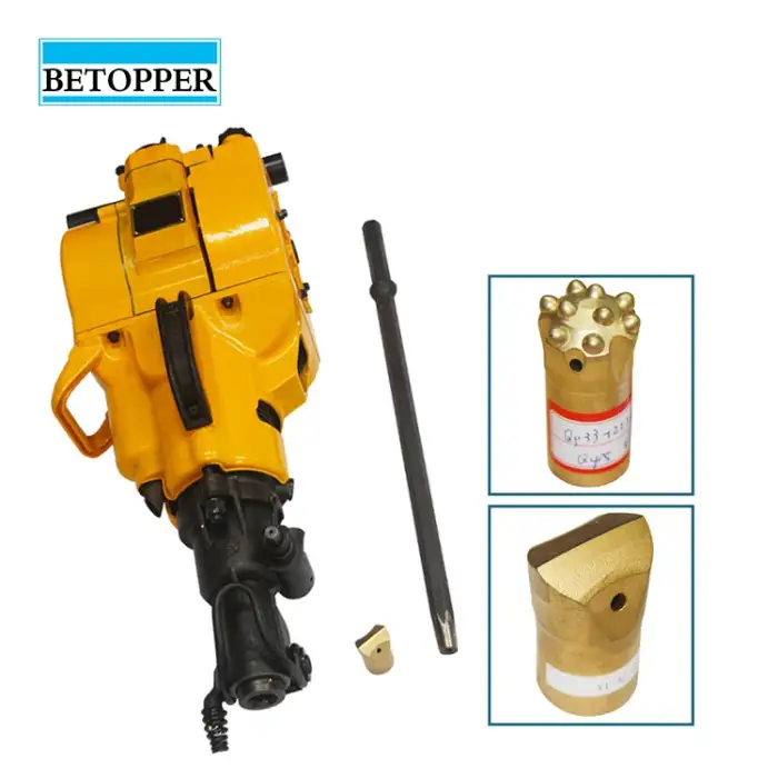 Vertical manual portable borehole gasoline YN27C hard rock drilling machine for granite