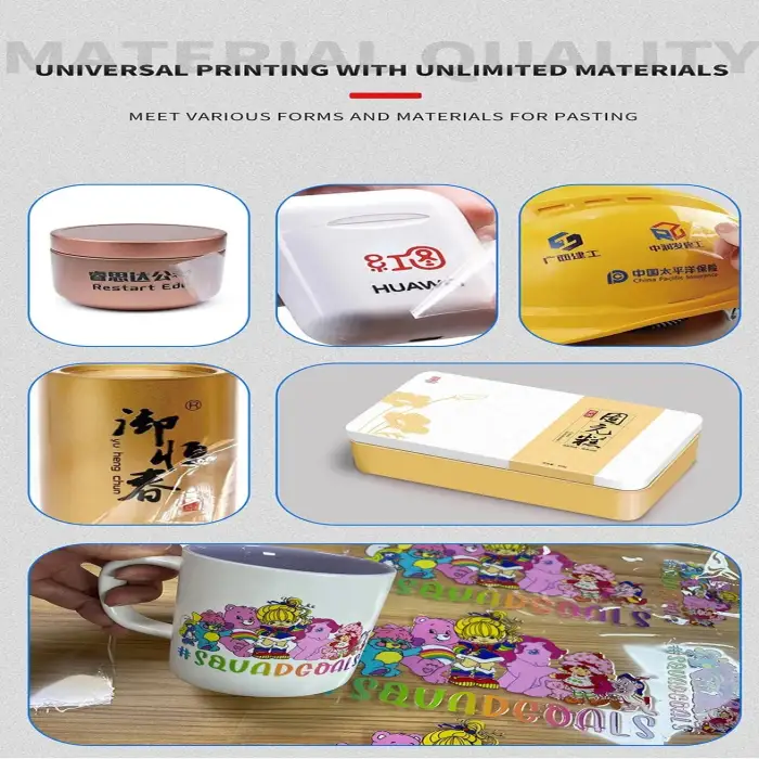 XP600 Print heads Roll to Roll UV DTF Film Sticker Printing Machine