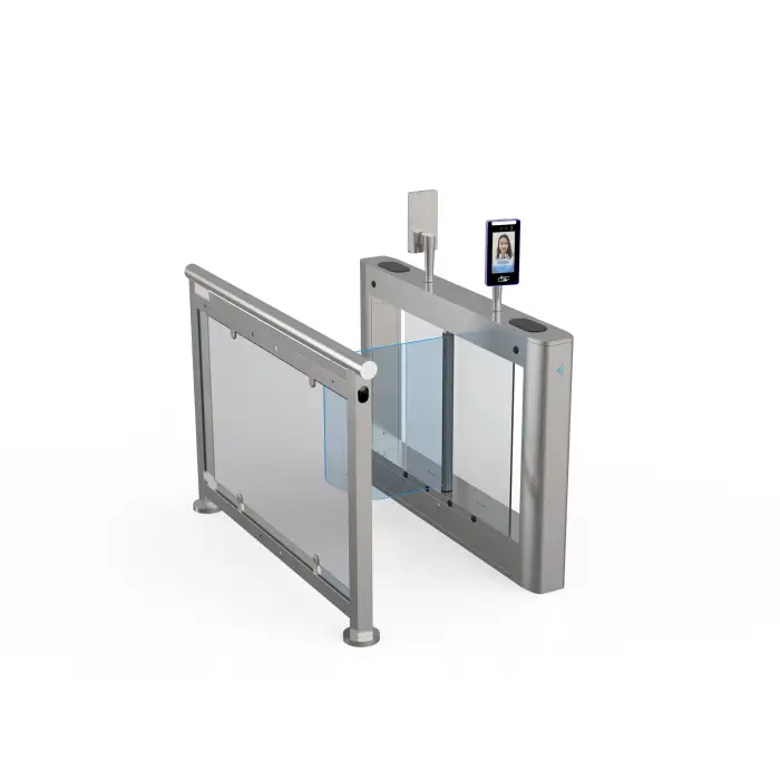 Smart Card Supermarket Barrier Automatic Opening Swing Turnstile Access Control System