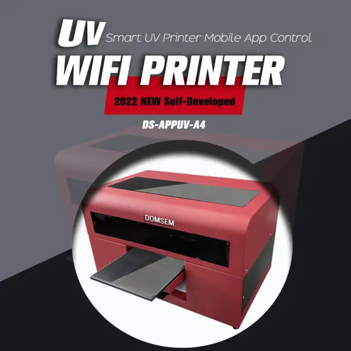 Smart APP Bluetooth Inkjet UV Printer (A4) for Phone Case Printing