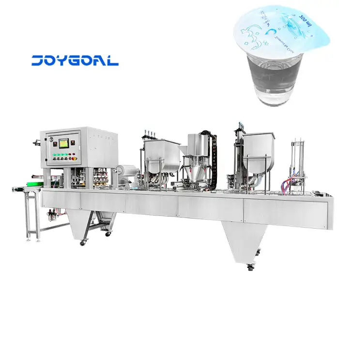 4 Lines Yogurt Milk Cup Filling Sealing Machine Water Plastic Food Beverage Factory Hot Product