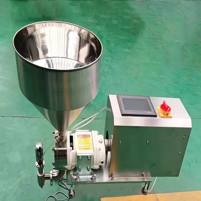 Semi automatic high viscosity rotor pump mayonnaise filling machine for food sauce