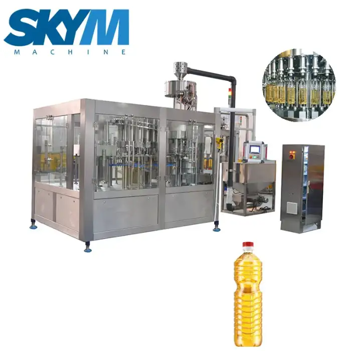 Automatic Olive Oil Filling Packing Machine Cooking Oil Bottle Production Line Sunflower Oil Bottle Filling Machine