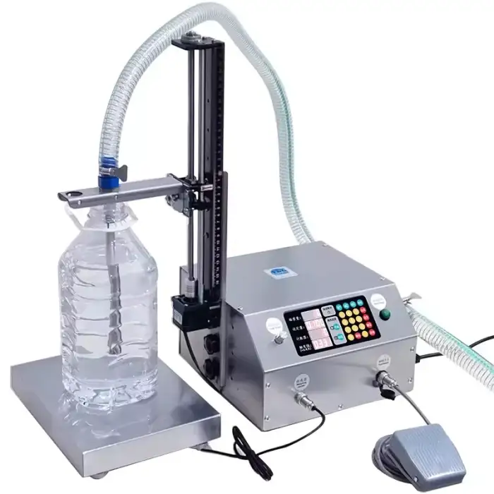 Quantitative lifting water bottle filling machine liquid filling machine beer can large flow automatic weighing filling machine