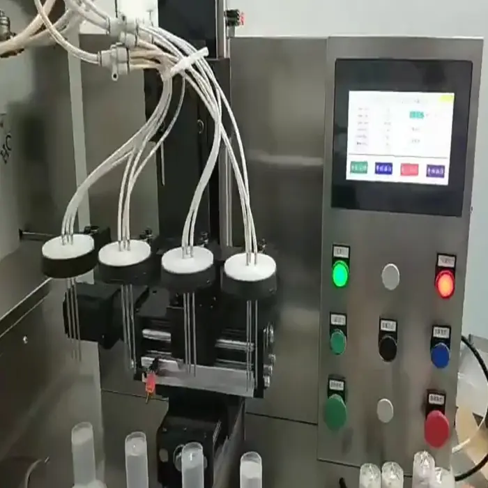 Multi-color beauty cream bottle filling equipment 3D color beauty cream spiral pearl pattern ice cream mask filling machine