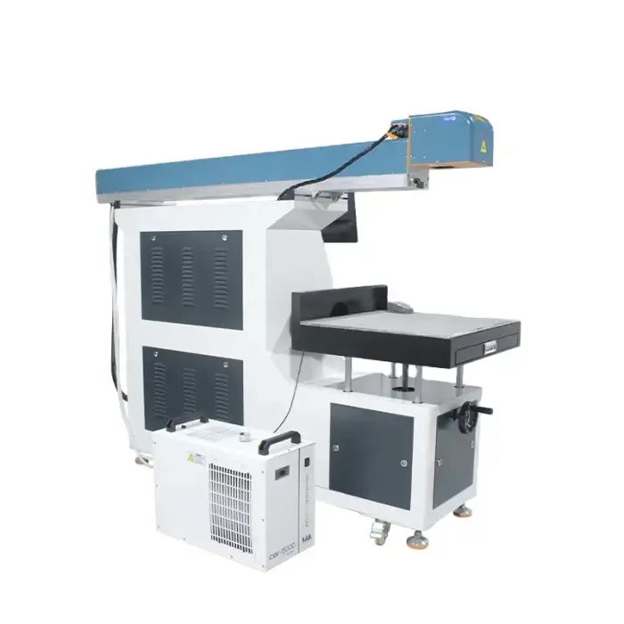 100W dynamic focus laser marker machine with glass