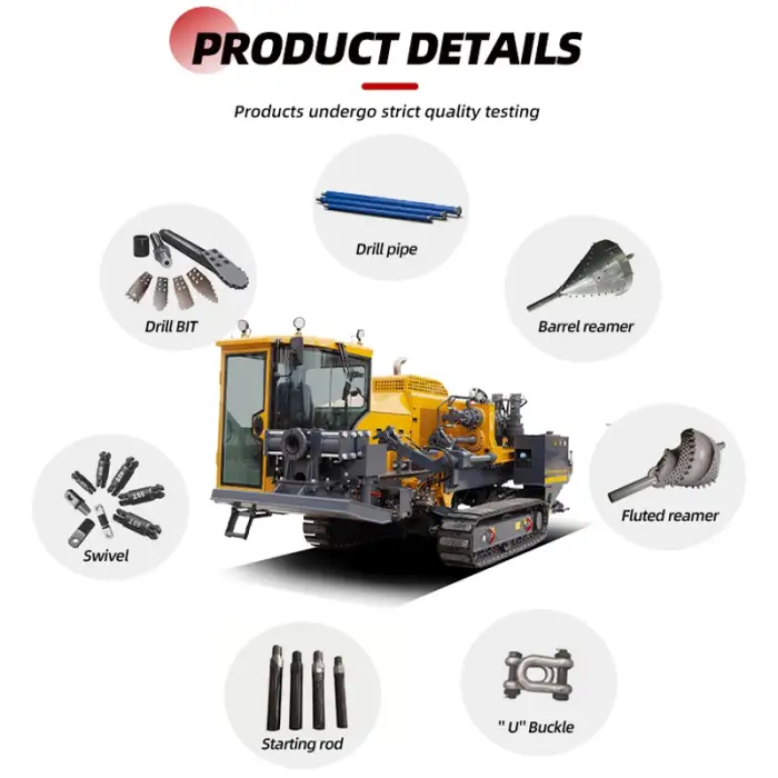 2024 Non-destructive ground pipe laying Trenchless HDD mini horizontal directional drilling rig machine horizontal drilling