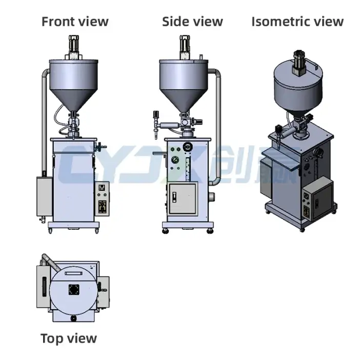 CYJX cream fill machine semi automatic filling machine semi automatic liquid filling machine